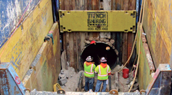 Trench Shoring Company & Trautwein Construction Inc. Sewer Replacement Project