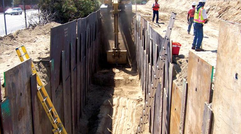 Shoring Beams & Shoring Plates - Trench Shoring Company - Shoring ...