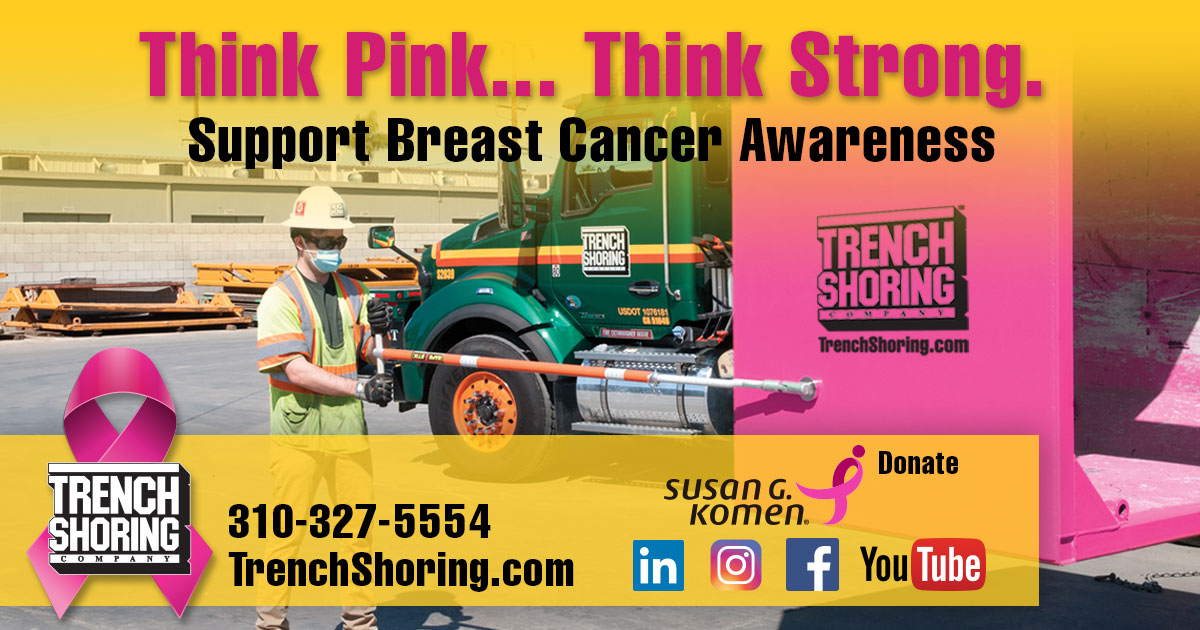 Trench Shoring Company Supports Breast Cancer Awareness